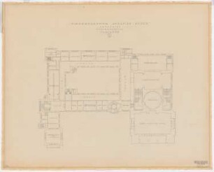 Schloss Posen, Posen Umbau: Grundriss 1.OG Variante 1