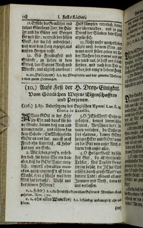 (10.) Aufs Fest der H. Drey-Einigkeit
