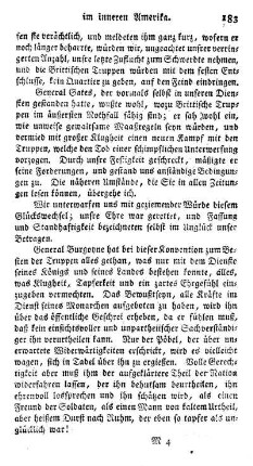 Cambridge in Neuengland am 17ten November 1777
