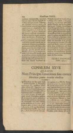 Consilium XXVII.