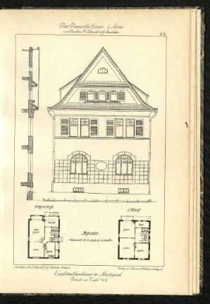 Einfamilienhaus in Stuttgart. Details zu Tafel 43.