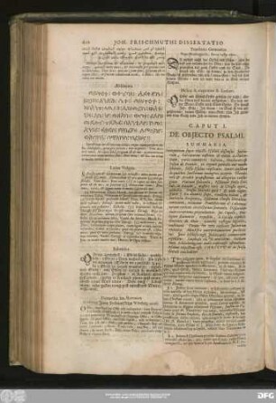 Caput I. De Objecto Psalmi.