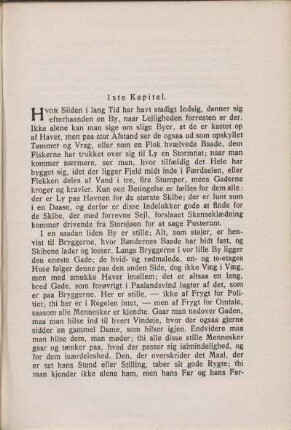 1ste Kapitel.