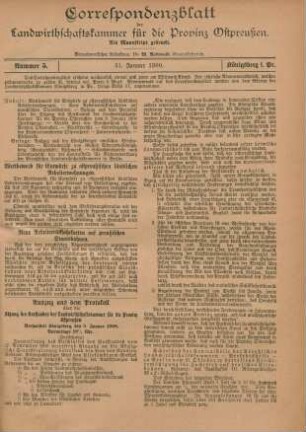 Nummer 5. 31. Januar 1900.