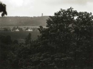Annaberg-Buchholz, Ortsteil Kleinrückerswalde. Ortsteilansicht von Südwesten gegen Pöhlberg