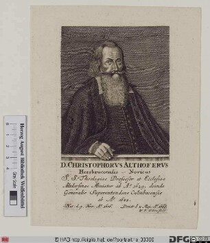 Bildnis Christoph Althofer