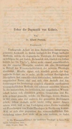 1-58 Ueber die Dogmatik von Kahnis