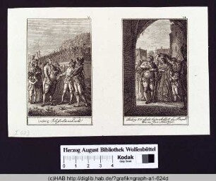 Rechts: Szene aus dem Leben Ludwigs XVI.