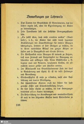 Bemerkungen zur Lehrweise