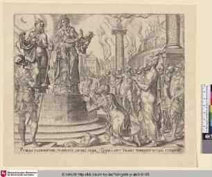 [Judit präsentiert dem Volk von Betulia den Kopf von Holofernes]