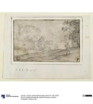 Landschaft mit Jäger