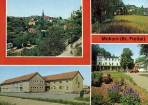 Wilsdruff-Mohorn. Ortsansichten u.a. Feierabendheim "Baumannheim", früher Tännichtmühle, Ansichtskarte, color