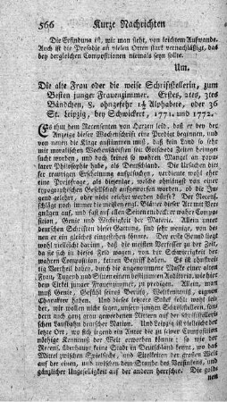 Die alte Frau. T.1-3.