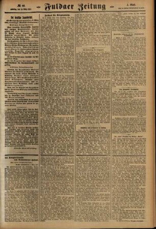 Zweite Ausgabe vom Samstag, den 13. März 1915.