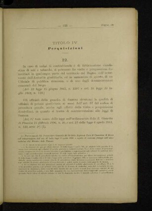 Titolo IV. Perquisizioni