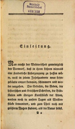 Moses Mendelssohns Abhandlung über die Evidenz in metaphysischen Wissenschaften : Eine von der Königlichen Academie der Wissenschaften in Berlin gekrönte Preisschrift