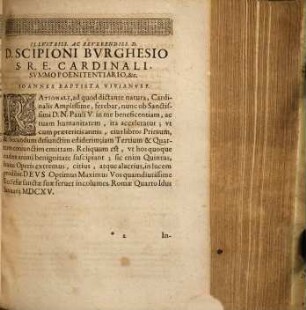 Rationale Iuris Pontificii, Quinque Libris distinctum, 3. Rationale Libri Tertii Iuris Pontificii ... Opus, In Quo Omnium, Quae A Summis Pontificibus constituta sunt in Librio Tertio Decretalium, Sexti, Clementinarum, & Extravagantium, viva & fundamentalis Ratio redditur ...