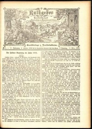 Ausgabe vom Sonntag, den 10. März 1901.