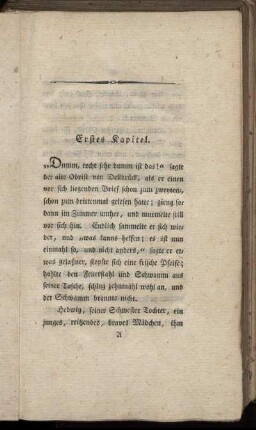 Erstes Kapitel. - Drittes Kapitel.