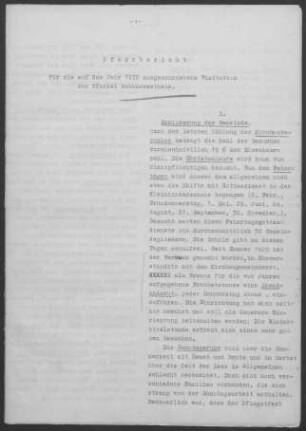 Neckarwestheim: Pfarrbericht 1932