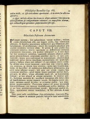 Caput VIII. Dilucidatio Positorum Axiomatum.