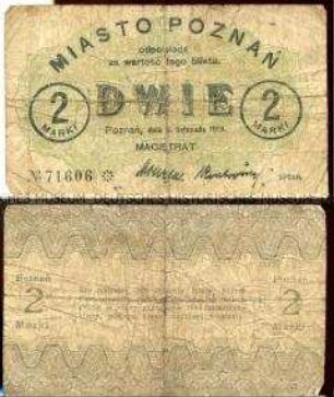Posen, Notgeld 2 Marki