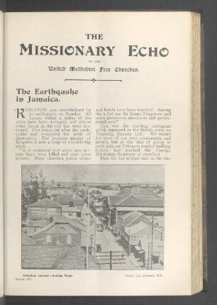 The earthquake in Jamaica