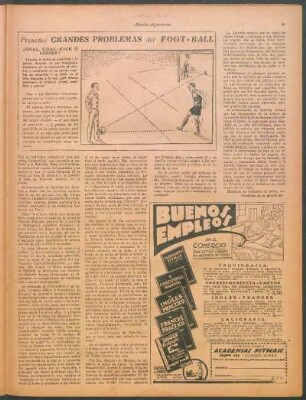 Pequeños grandes problemas del foot-ball [Dibujo] : ¿Goal, goal-kick o corner?