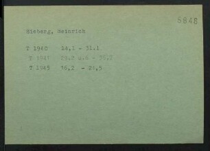 Sieberg, Heinrich