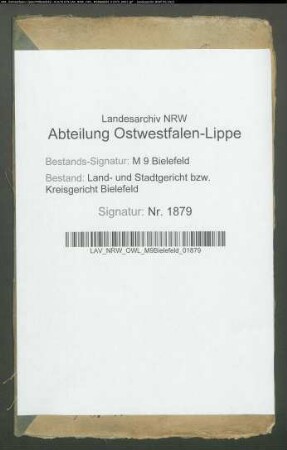 Sonstige: Ledebur, Heinrich Adolf: