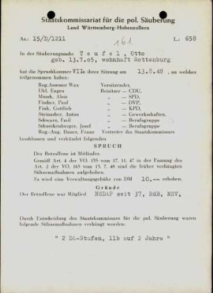 Teufel, Otto