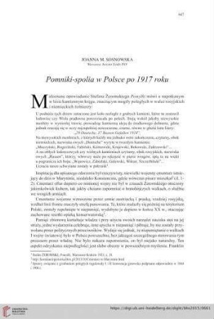 77: Pomniki-spolia w Polsce po 1917 roku