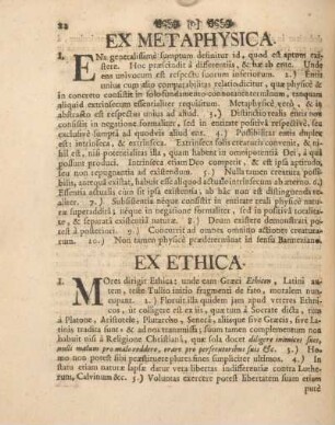 Ex metaphysica.