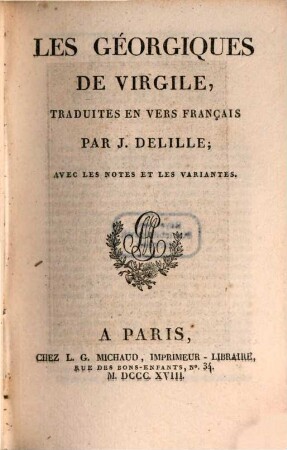Les Géorgiques de Virgile