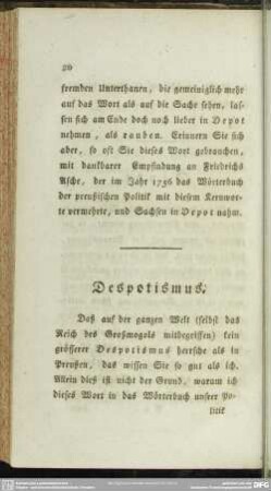 Despotismus