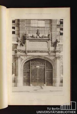Tafel 83. Budapest. Markthalle - Hauptportal