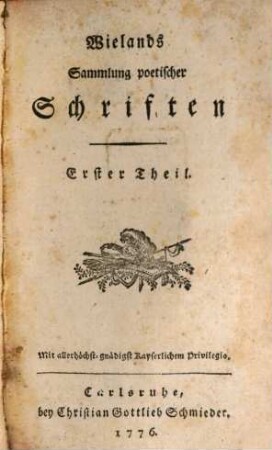 Wielands Sammlung poetischer Schriften, 1