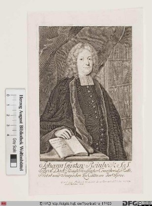 Bildnis Johann Gustav Reinbeck