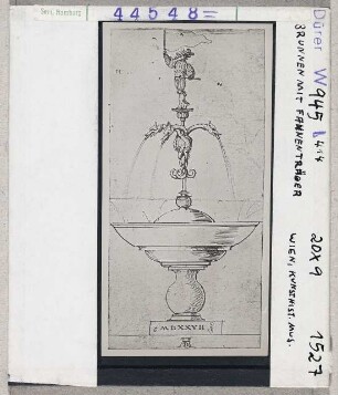 Albrecht Dürer: Brunnen mit Fahnenträger. Wien, Kunsthistorisches Museum