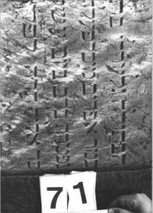 Grabstein 71 (Detailaufnahme)
