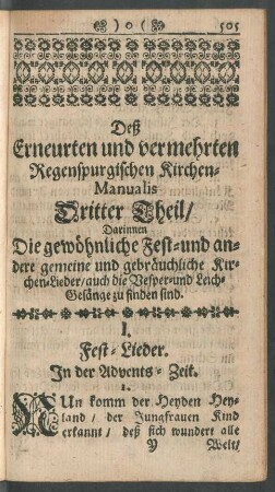 I. Fest-Lieder