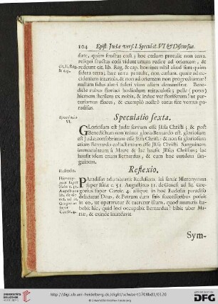 Speculatio sexta