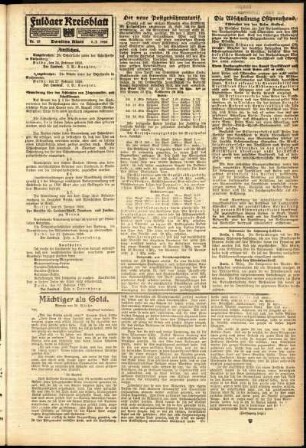 Zweite Ausgabe vom Samstag, den 06. März 1920.