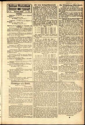 Zweite Ausgabe vom Samstag, den 06. März 1920.