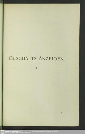 Geschäfts-Anzeigen
