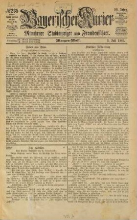 Bayerischer Kurier. 1885,7 = Jg. 29