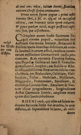 Davidis Chytraei Chronicon Saxoniae & vicini orbis Arctoi, 1,a. Primae Et Secundae Partis ... Appendix : Continens ea Omnia, quae recenti postremae editioni, in folio, accesserunt