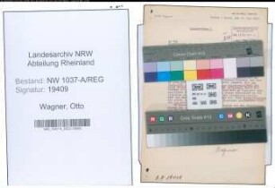Entnazifizierung Otto Wagner , geb. 00.00.0000 ()