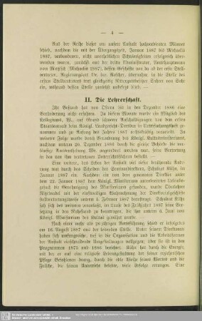 II. Die Lehrerschaft