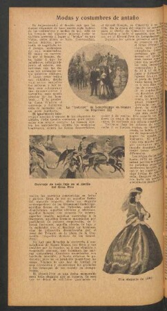 Modas y costumbres de antaño